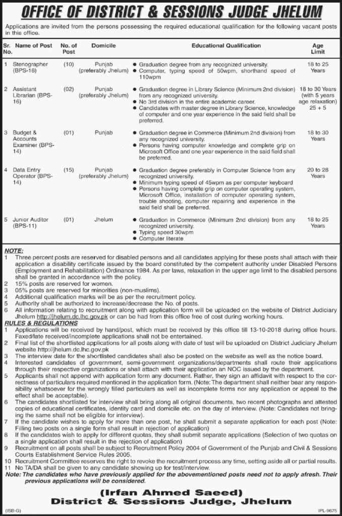District Court Session Judge Job Opportunities Filectory