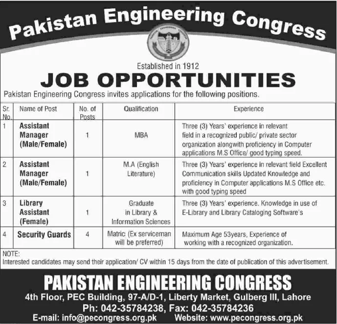 Pakistan Engineering Congress 
