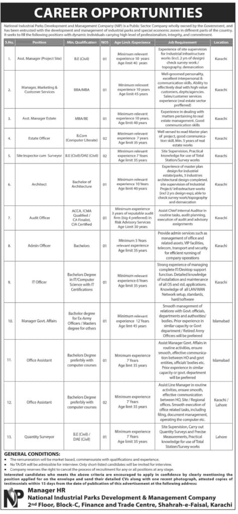 National Industrial Parks Development & Management Company NIP Jobs 2019 National Industrial Parks Development & Management Company NIP Jobs 2019