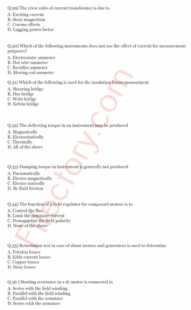 Junior Engineer MCQs Junior Engineer MCQs