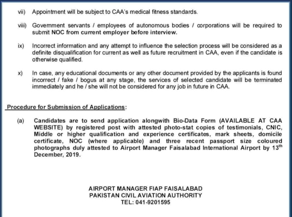 Pakistan Civil Aviation Authority Jobs 2019 CAA Notice No 23 2019 Apply Online 2 Pakistan Civil Aviation Authority Jobs 2019 CAA Notice No 23 2019 Apply Online 2