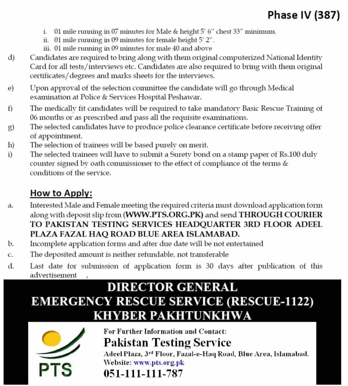 Rescue 1122 KPK Jobs 2020 PTS Application Form Phase 4 c