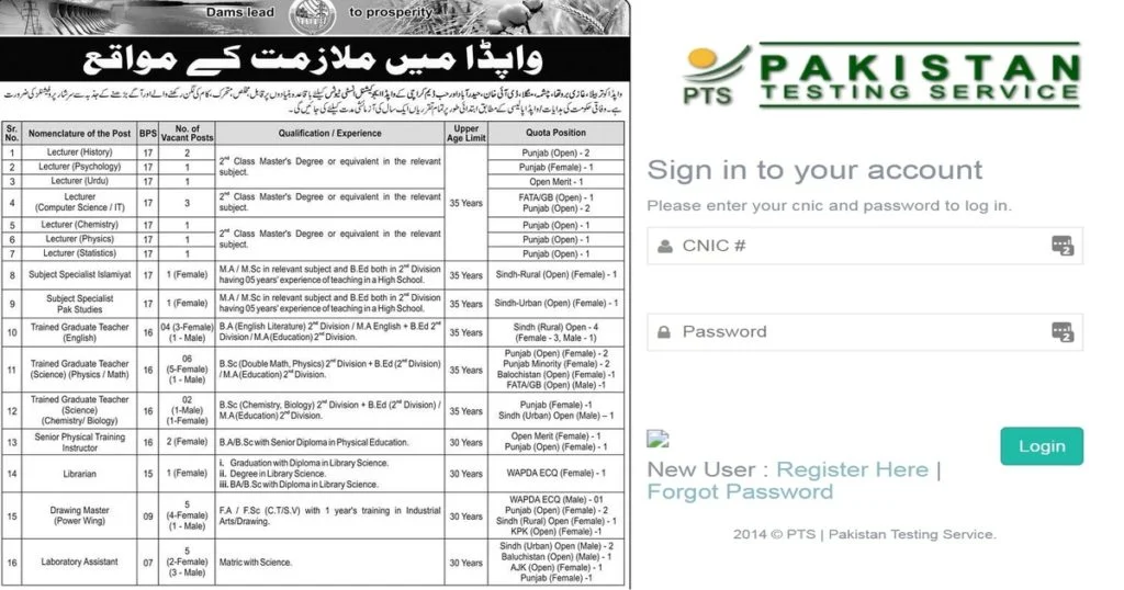 Featured Image Wapda Teaching Jobs 2020 PTS Apply Online Latest www.wapda.gov.pk