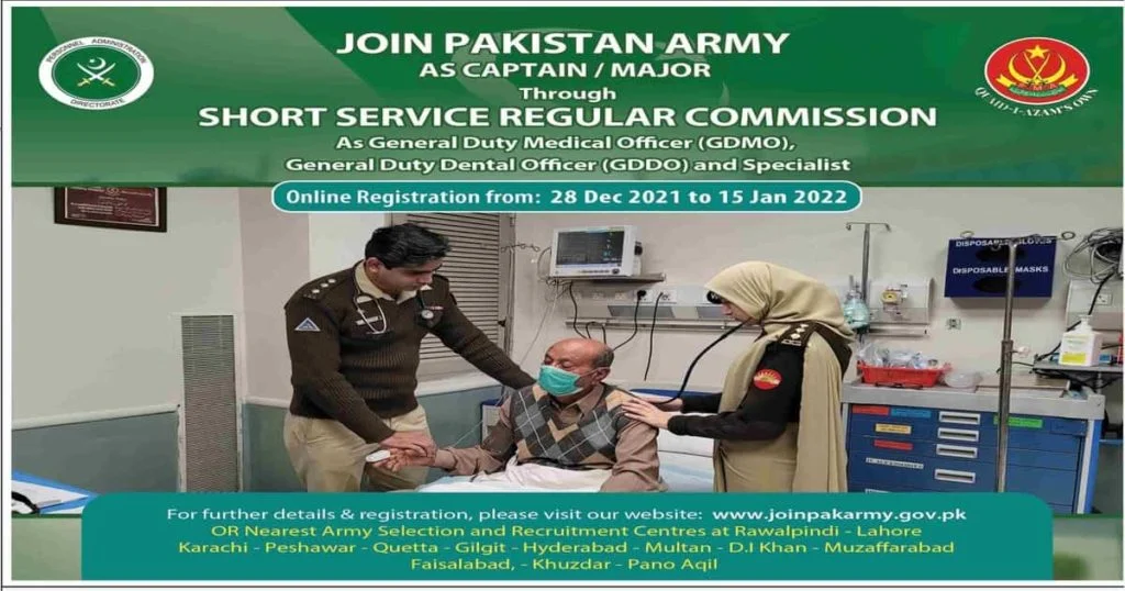 Featured Image Join Pak Army Jobs 2022 as Captain / Major Short Service Regular Commission SSRC