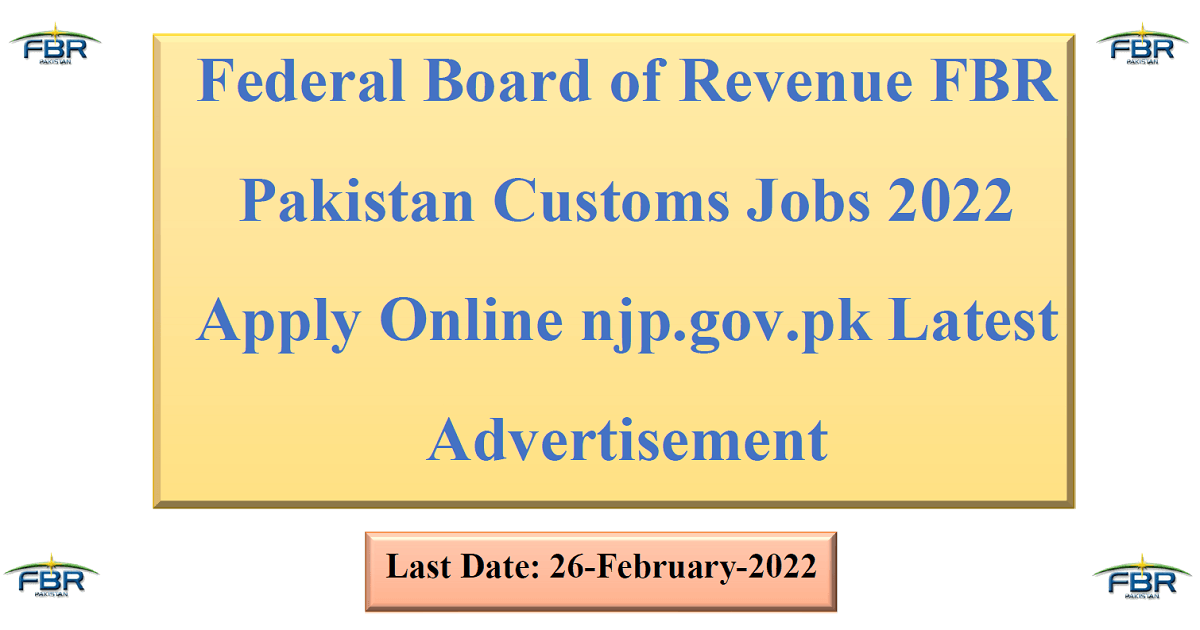 fbr-pakistan-customs-jobs-2022-apply-online-njp-gov-pk-latest