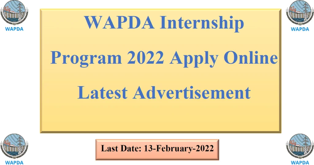 Featured Image WAPDA Internship Program 2022 Apply Online Latest Advertisement
