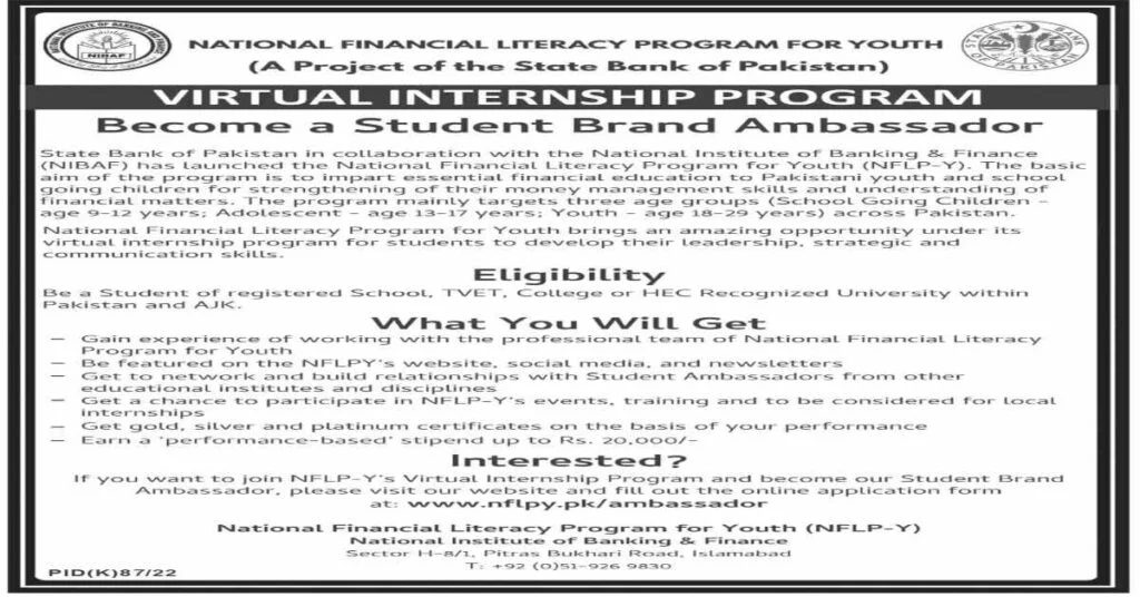 Featured Image National Financial Literacy Program for Youth NFLPY 2022 Virtual Internship Program