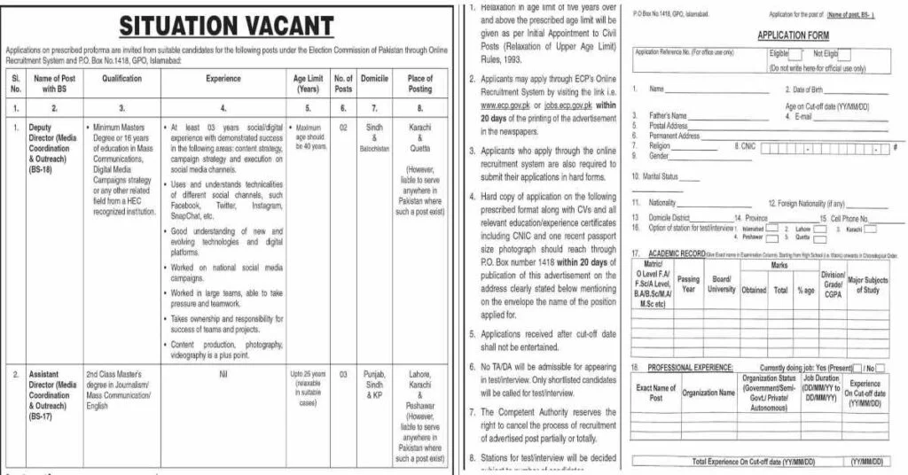 Featured Image Election Commission of Pakistan ECP Jobs 2022 Online Apply