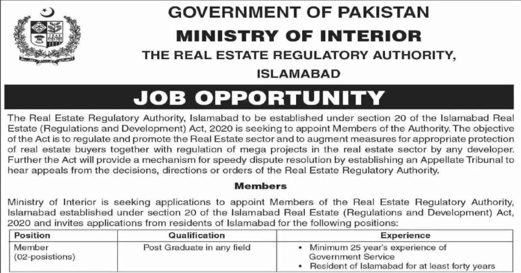 Featured Image Ministry of Interior Jobs 2022 Govt of Pakistan Advertisement Latest