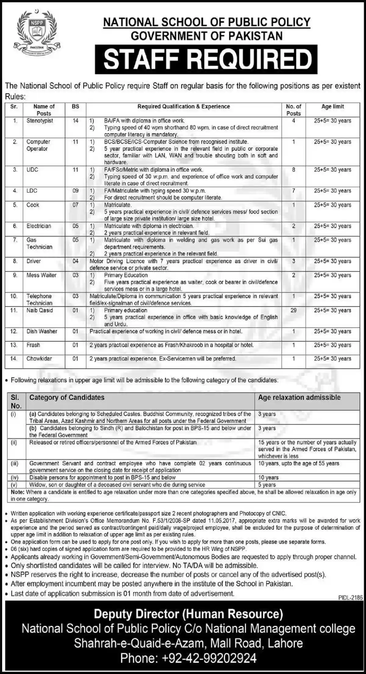 National School of Public Policy NSPP Jobs 2023 Govt of Pakistan Latest
