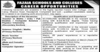 Featured Image Fazaia Inter College Jinnah Camp Rawalpindi Jobs 2023 for Teachers, PTI, Nurses, and Computer Operators