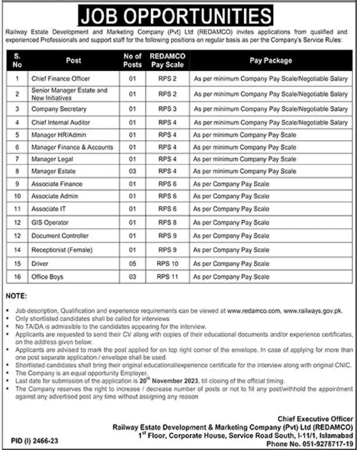 Railway Estate Development & Marketing Company REDAMCO Jobs 2023 Railway Estate Development & Marketing Company REDAMCO Jobs 2023