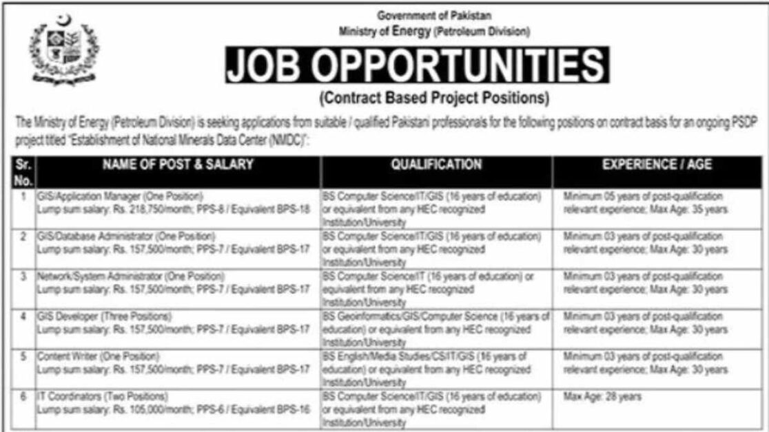 Featured Image Ministry Of Energy Petroleum Division Jobs 2024 Apply Online 1116x628 